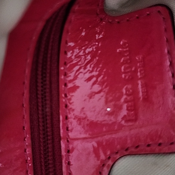 Kate Spade Pink Patent Leather Clutch With Gold Chain Handles GORGEOUS! - Picture 5 of 12